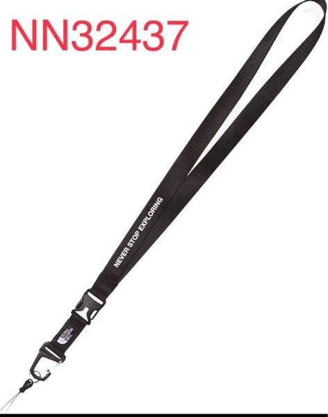 新品 NN32437 ノースフェイス ネックストラップ ブラック