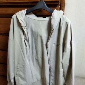 パーカー ホワイトグレー フリー ニッキー