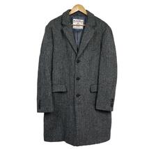 【B465】【新品同様】URBAN RESEARCH ROSSO×HARRIS TWEED アーバンリサーチロッソ ハリスツイード チェスターコート ウール ツイード_画像2