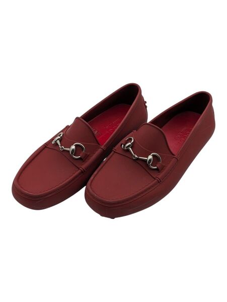 GUCCI グッチ ドライビングシューズ ホースビット ラバー スリッポン ローファー サイズ表記 7 26cm 濃い赤色