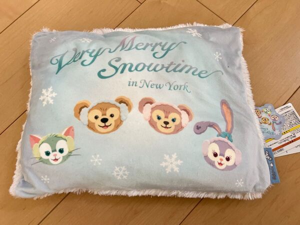 新品 ダッフィー&フレンズ 2017 スケート 5way ブランケット TDS ディズニーシー シェリーメイ ジェラ クッション