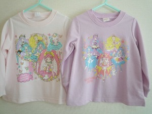  start u ink ru Precure sweatshirt light pink & purple 2 pieces set 100cm new goods 