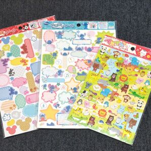 ディズニーふきだしシール2セット&たのしくあそべるぺたぺたシール