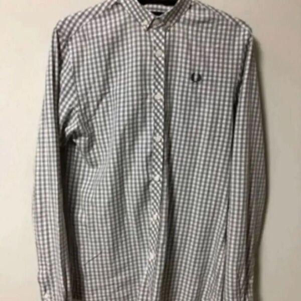 fred perry フレッドペリー ギンガムチェック シャツ 長袖シャツ チェック柄 チェックシャツ ボタンダウン ネルシャツ