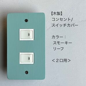 木製コンセント/スイッチカバー<2口用>