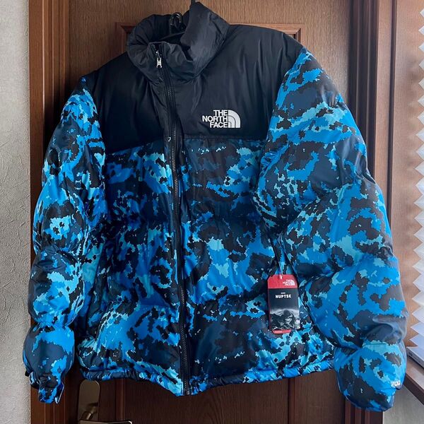 ノースフェイス カモフラージュ 迷彩 1996 ヌプシダウンジャケット レトロヌプシXL【希少タグ付き海外限定】