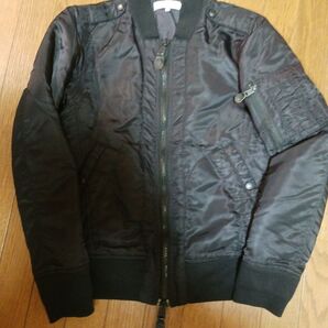 ノンネイティブ MA-1 フライトジャケット 中綿 Y2K ダブルジッパー