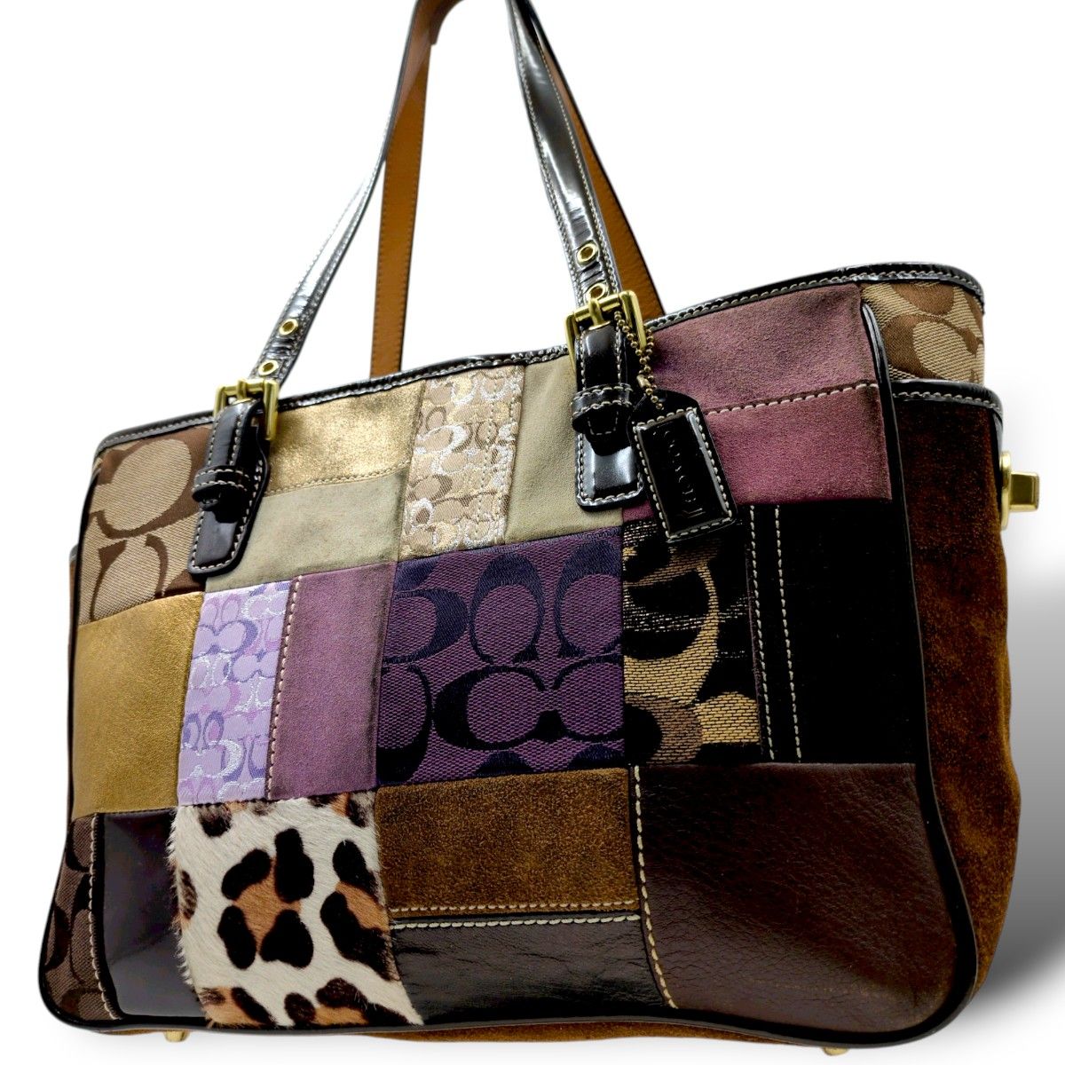 coach コーチ バッグ パッチワーク ハンドバッグ ショルダー