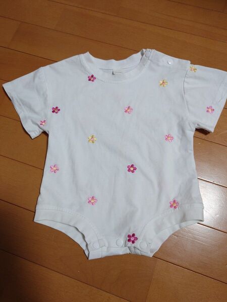 SHEIN 花柄 半袖ロンパース