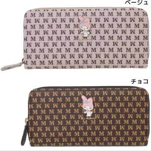 サンリオ ハローキティ 財布 長財布 ラウンドファスナー 合皮。 マイメロディ
