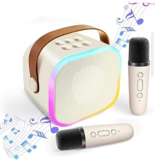 カラオケセット 家庭用 Bluetoothマイク ミニカラオケマイク2個