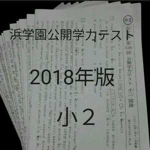 浜学園　公開学力テスト　2018年版　小2 中学受験　難関　最難関　テキスト　