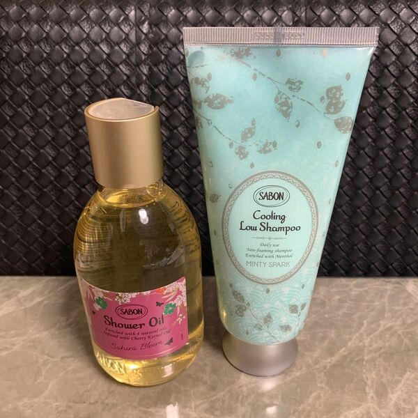 SABON ローシャンプー スパークリング 200ml /シャワーオイルS ブルーミング 300mL