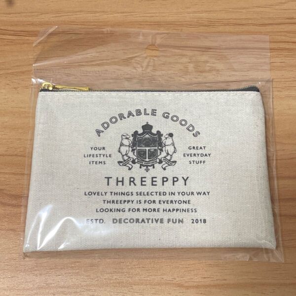 THREEPPY スリーピー ノベルティ ポーチ オリジナル 非売品 未開封