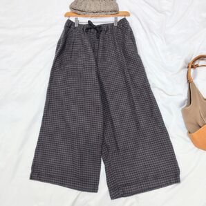 studio CLIP チェックワイドパンツ スタディオクリップ