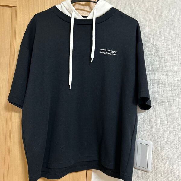 コンバース 半袖パーカー 中古 Lサイズ