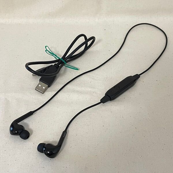 ELECOM LBT-HPC13 ワイヤレスイヤホン ブラック USBケーブル付 Bluetooth