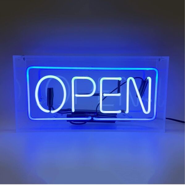 オーダー LED ネオンライトOPEN 看板 オリジナル 店舗用 インテリア ネオン管 アメリカン オープン 手作り
