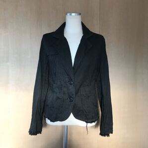 【And A】カットオフ加工のテーラードジャケット/ヘリンボーン/size:38