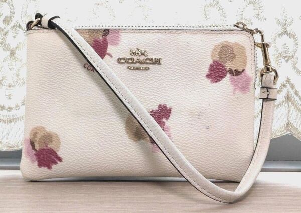 COACH コーチ 花柄 リストレット ポーチ J1877-F65307