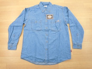 h14★新品★サイズ L★DICKIES ディッキーズ FB460U デニムシャツ★ワークシャツ ボンマックス★カラー7 ブルー★即決★ 