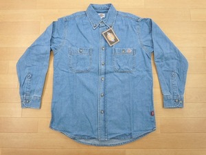 h85★新品★サイズ S★DICKIES ディッキーズ FB460U デニムシャツ★ワークシャツ ボンマックス★カラー7 ブルー★即決★