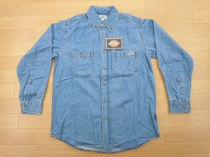 h88★新品★サイズ S★DICKIES ディッキーズ FB460U デニムシャツ★ワークシャツ ボンマックス★カラー7 ブルー★即決★