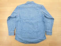 h104★新品★サイズ S★DICKIES ディッキーズ FB460U デニムシャツ★ワークシャツ ボンマックス★カラー7 ブルー★即決★_画像3