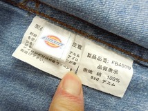 h143★新品★サイズ SS★DICKIES ディッキーズ FB460U デニムシャツ★ワークシャツ ボンマックス★カラー7 ブルー★即決★_画像4