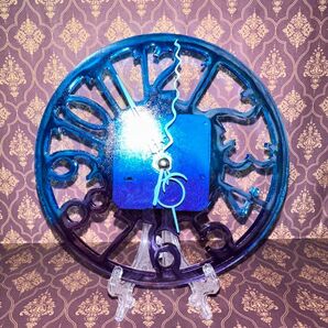 時計 ハンドメイド レジン 一点物 壁掛け時計 メルカリ ⑤