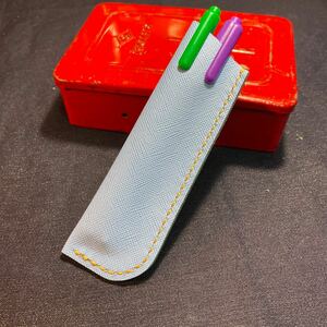 ZERO 革 ペンケース レザー ハンドメイド 手縫い ボールペン シャーペン 33