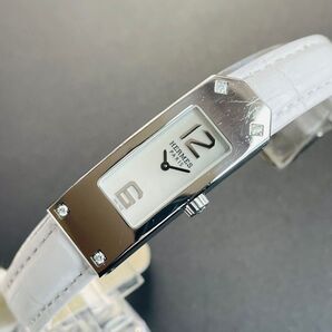 【良品 正規品】 エルメス 腕時計 ケリー2 4Pダイヤ ホワイトシェル ドレスウォッチ 可動品 【2501He20】
