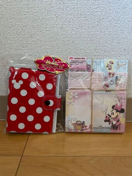 セール! 新品 ディズニー ミニーちゃん シール手帳(レッド)ミニーちゃん手紙便箋 平成レトロ!