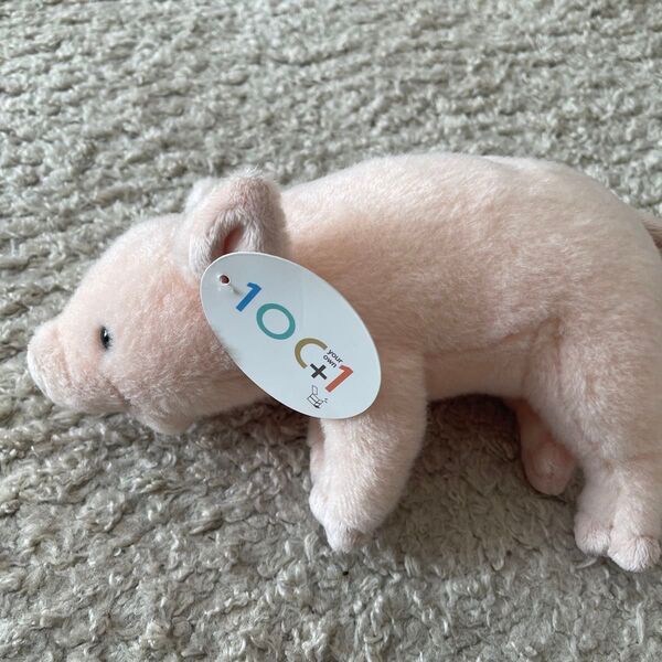 ブタ Pig かわいい ぬいぐるみ 大洋産業貿易 TST One hundred+your own 100+1