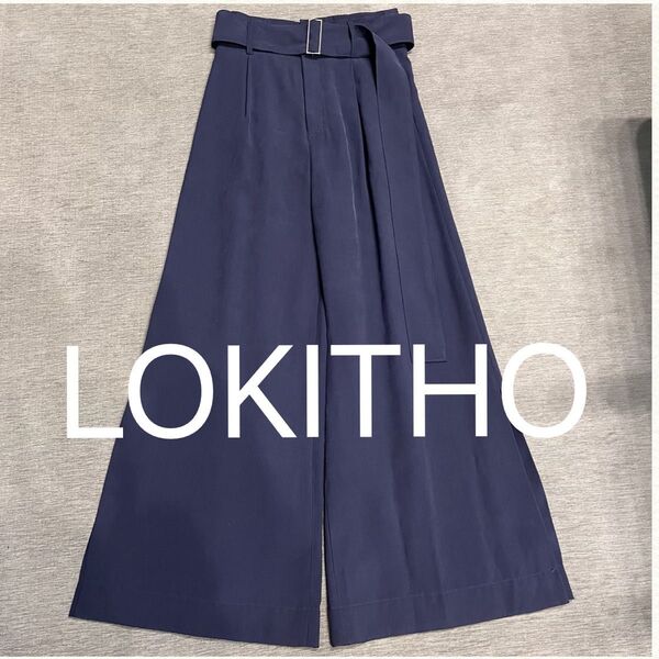 美品 LOKITHO ロキト ワイドシルエットパンツ タックパンツ