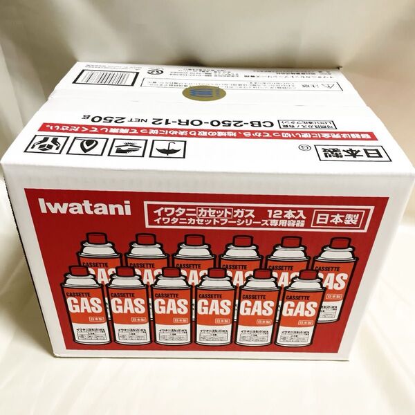 イワタニ Iwatani カセットガス 12本セット ガスボンベ CB-250-OR 箱入り