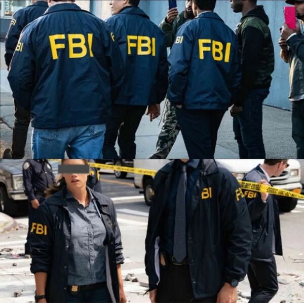 少数入荷 送料無料 FBI XLサイズ コーチジャケット サバゲー コスプレ 連邦捜査局