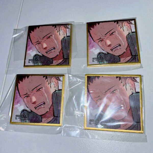 NARUTO 奈良シカマル 豆ガシャ ミニ 色紙 セット