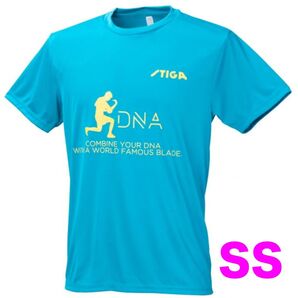 卓球TシャツSTIGA DNA Tシャツサックスブルー(NEWカラー)サイズSS