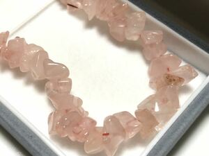  rose quartz 60.5g... stone long necklace [ inspection /. crystal ]