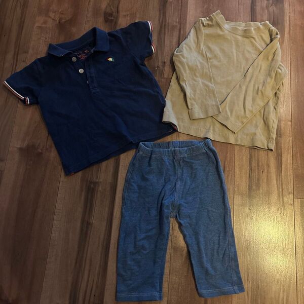 アーノルドパーマーポロシャツ105サイズ guロンT100サイズ、UNIQLOレギンス100サイズ