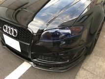 Tint+水洗→再利用OKヘッドライト スモークフィルム アウディA4 セダン/アバント B7(8E後期)系用 S4/RS4にも_画像9