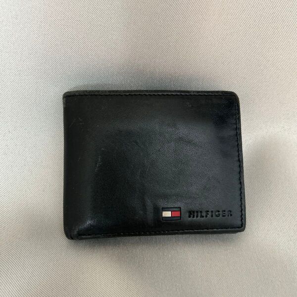 財布 HILFIGER TOMMY 二つ折り財布 ブラック