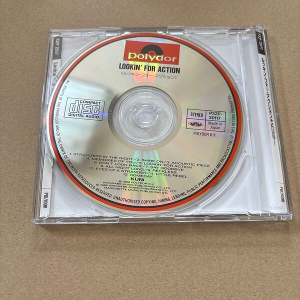 KUNI /ルッキン・フォー・アクション 商品説明お読み下さい CD