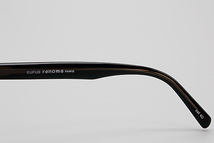 【未使用】レノマ RUFUS renoma 25-581 56-17 40 ブラック UVカットカラーハードマルチコートレンズ使用お洒落なメガネに仕上げました R-18_画像9