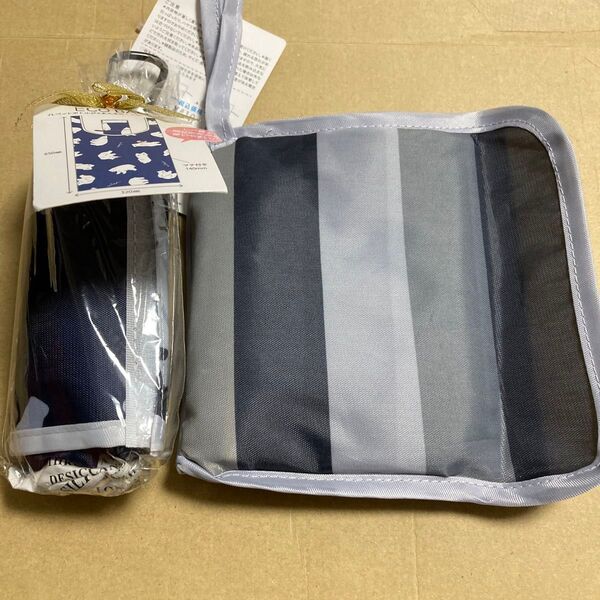 エコバッグ ショッピングバッグ 買い物バッグ ポケットストレージエコバックボーダー マチ付きエコバック 熊柄