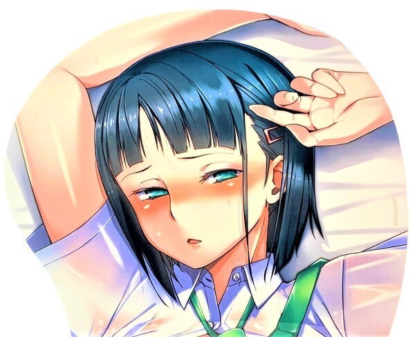 HGH HG茶川 描きおろし キミはやさしく寝取られる 稲美璃央 等身大 おっぱい マウスパッド (1800g)/ mouse 【匿名配送】