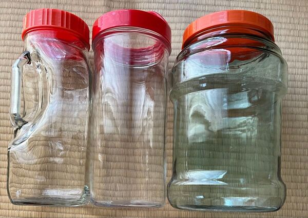 果実酒瓶 2L 4L ガラス