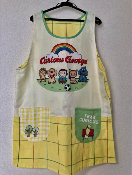 おさるのジョージ エプロン M-L