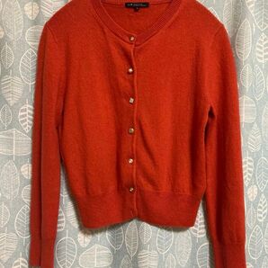 カーディガン カシミヤ30% 23区 オレンジ